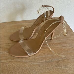 Zara High Heeled Vinyl Sandals